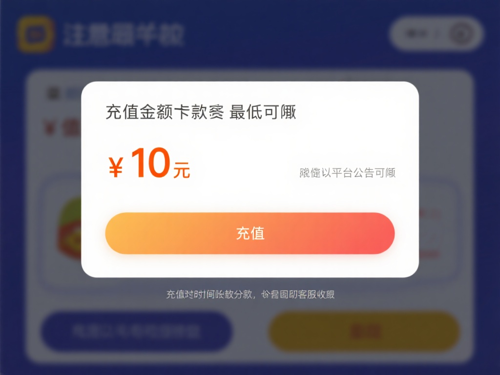 需要注意的是，充值金额可能会有一定的最低限额，比如