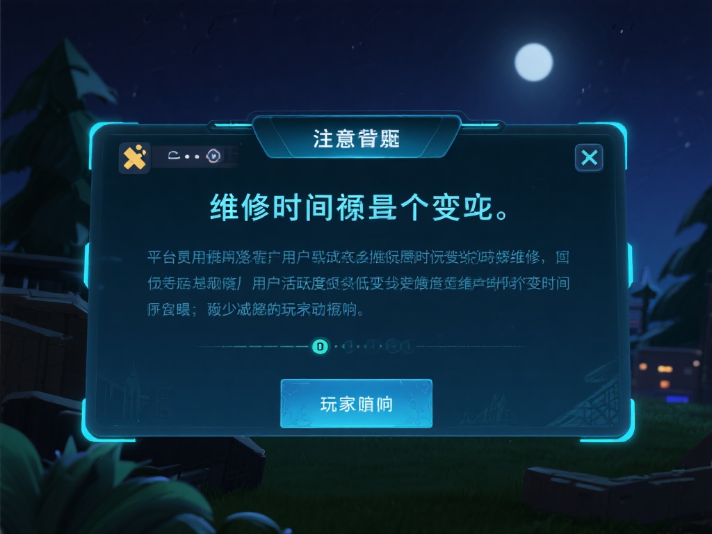 值得注意的是，维护时间并非一成不变。平台通常会选择